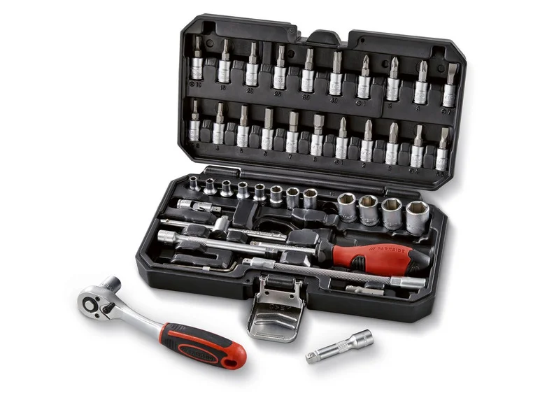 Memorize elect Scatter PARKSIDE® ratchet set 46 pieces.Material: Chrome vanadium steel (CR-V) and  S2 steelWobble function: with an angle of up to 10 ° –  EverGreenProductInfo.com