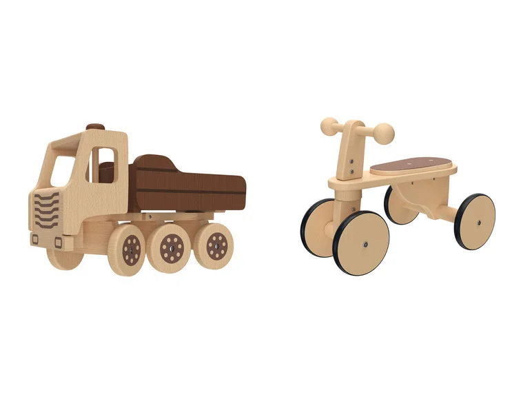 Children's Wooden Toy Dump Truck made from sustainable European beach CE 3 yrs+ 